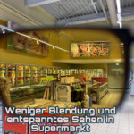 Weniger Blendung und entspanntes Sehen im Supermarkt dank yodlyodl-Brille mit Blaulichtfilter
