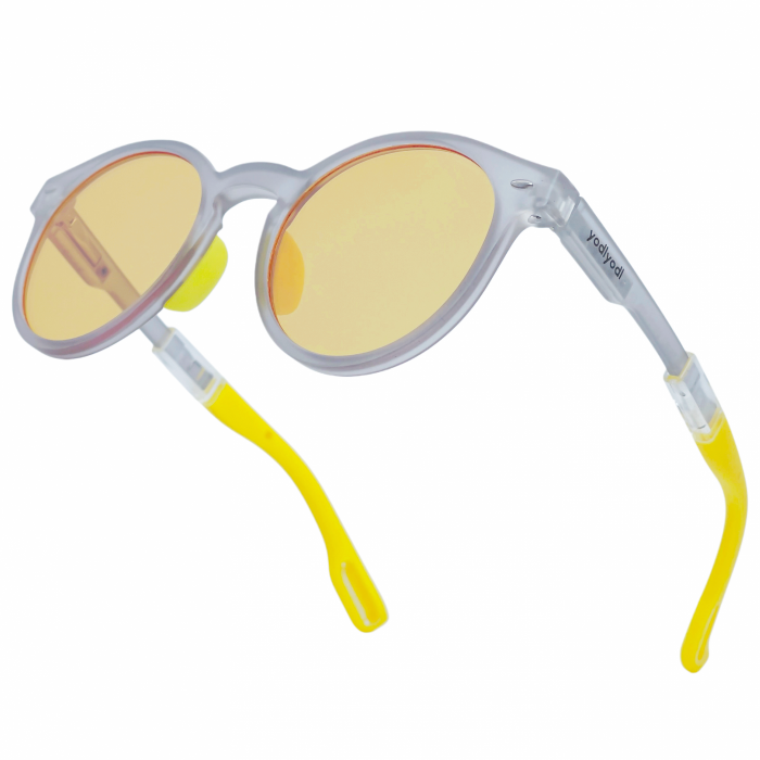 96 % BLAULICHTFILTER-BRILLE MIT BERNSTEINLINSEN – KINDERAUGENSCHUTZ – Bild 1